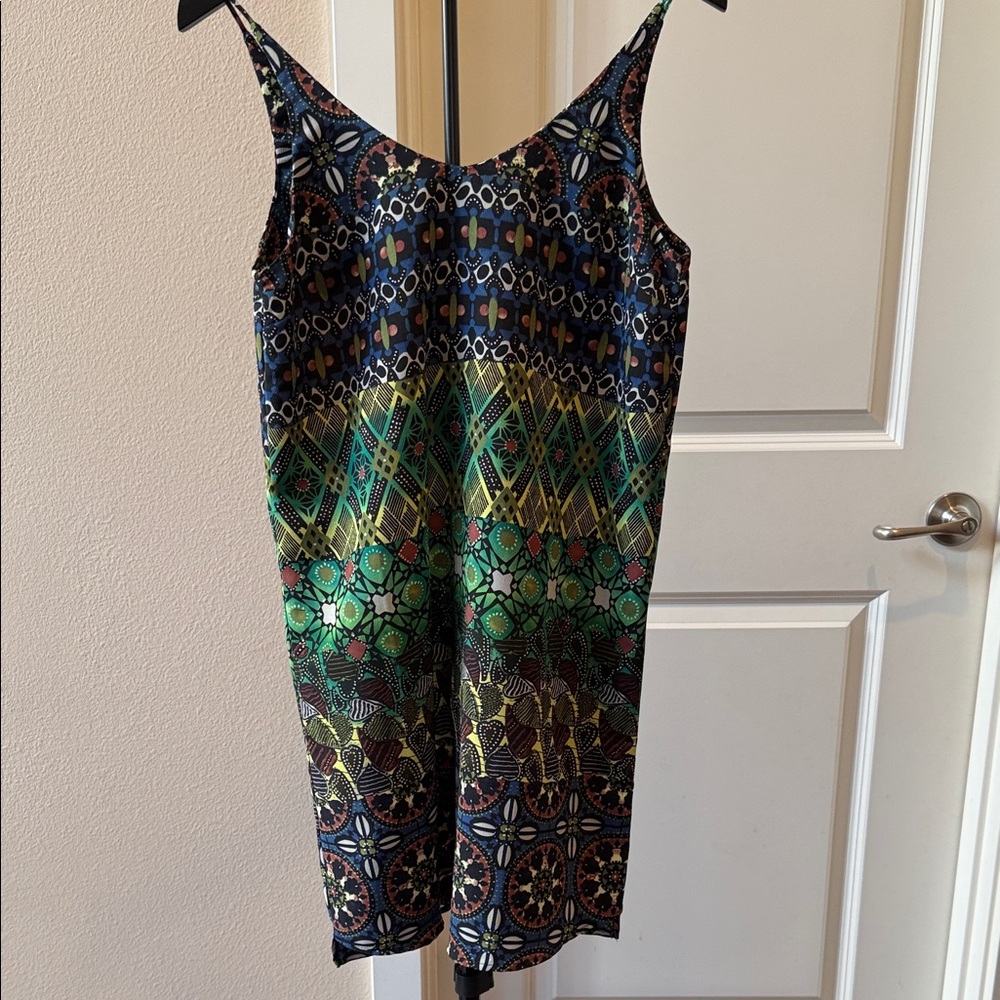 Topshop Multicolor Geometric Dress
